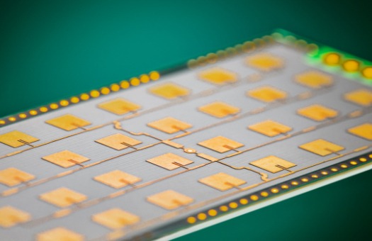 Radar system: Printed circuit boards for radar applications Close-up