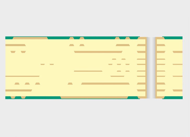 Multilayer Leiterplatte KSG Querschnitt