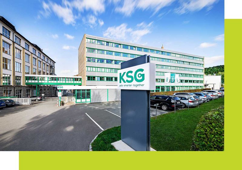 Exterior view of KSG building in Gornsdorf