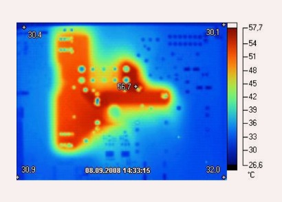 Thermobild Thermische Analysen Belastungstest E-Labor